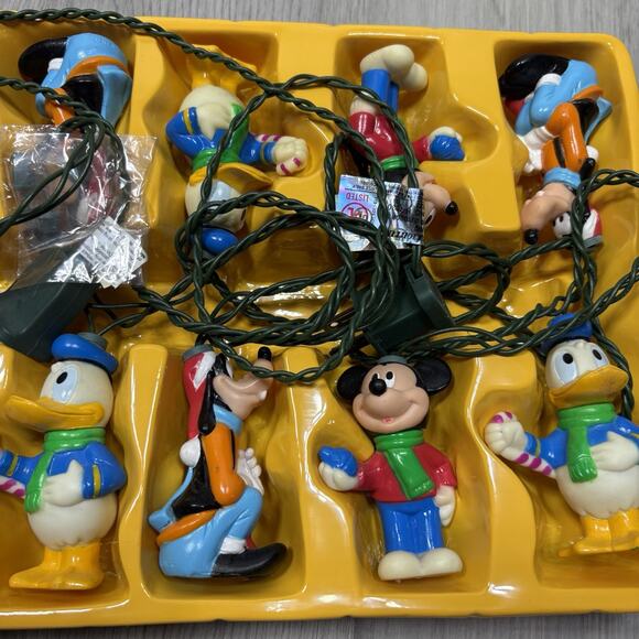 Disney 10 Light Christmas Tree String Lights MICKEY MOUSE & Friends Goofy Donald - Picture 6 of 11